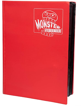 Red - 9 Pocket Binder - Monster